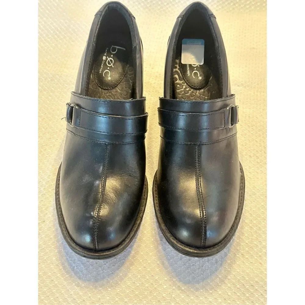 BOC concepts Channi black leather booties size 8.5